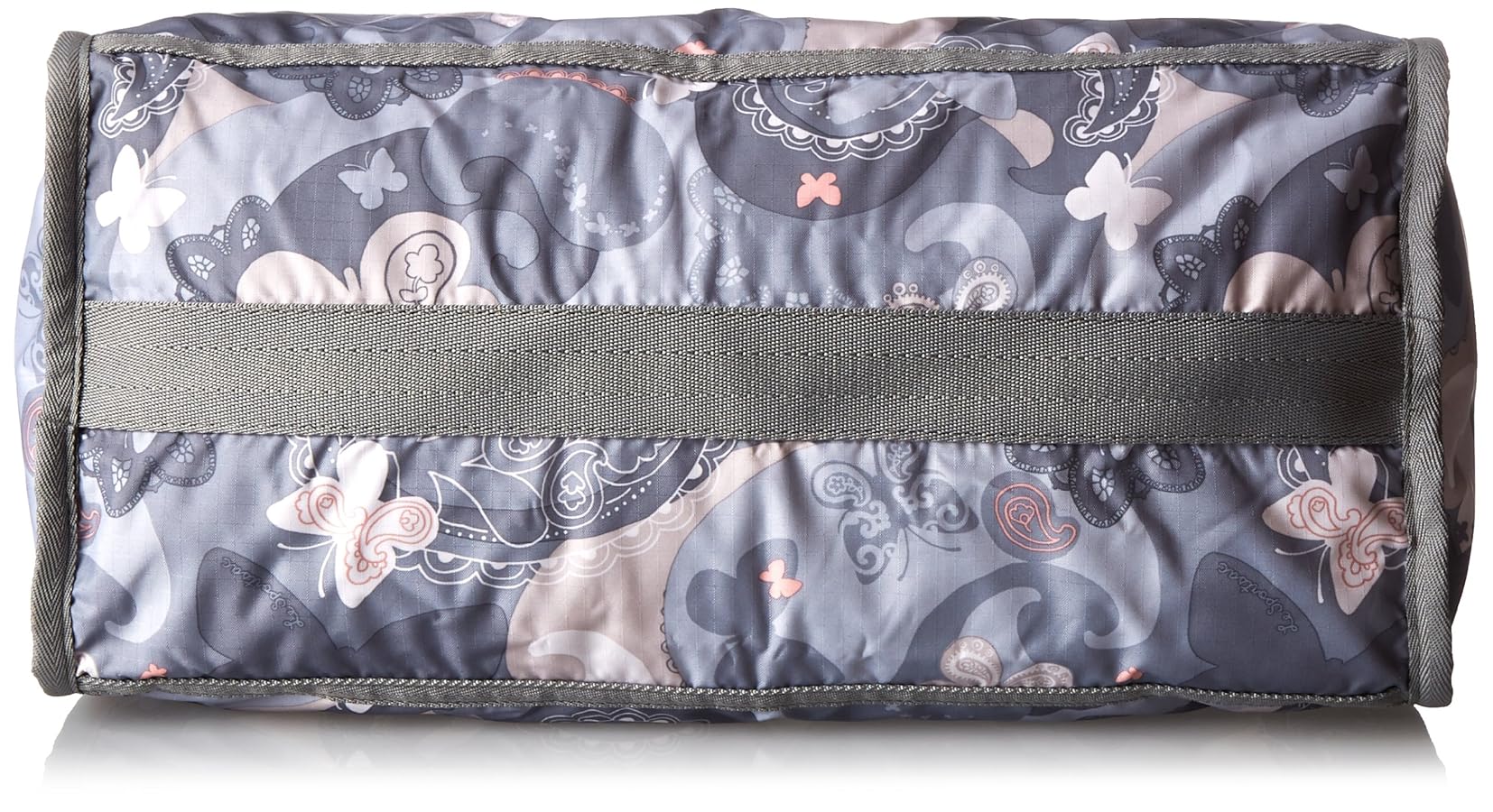 LeSportsac グレー ボストンバッグ、小ボストン、バッグ。カザマユミエ LeSportsac グレー ボストンバッグ、小ボストン、バッグ